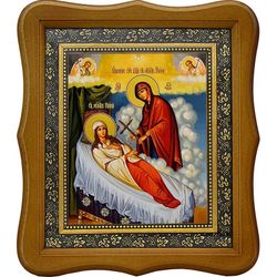 Явление креста святой Нине. Икона на холсте.