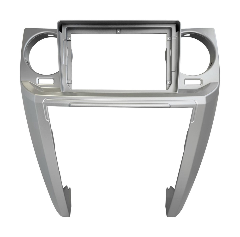 Комплект рамки с разъёмами 9"+can Land Rover Discovery 3 2007-2009 (острые углы)серебро - Car-Smart 9603A