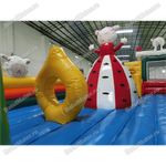 Надувной батут с крышей "Злой страшный серый волк"