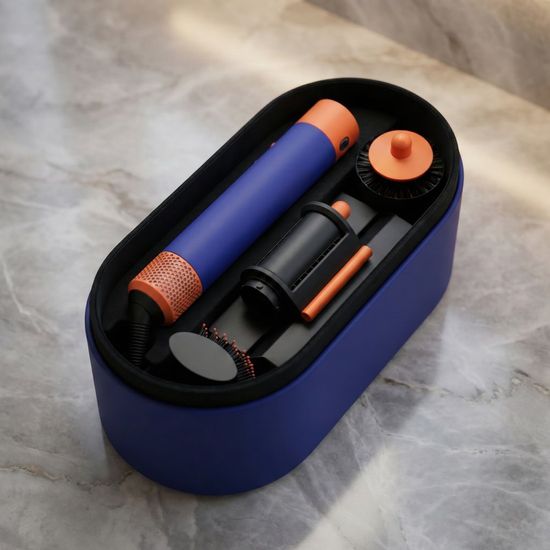 Стайлер Dyson Airwrap i.d. Long HS08 Straight+Wavy, синий/оранжевый (Vinca Blue/Topaz)