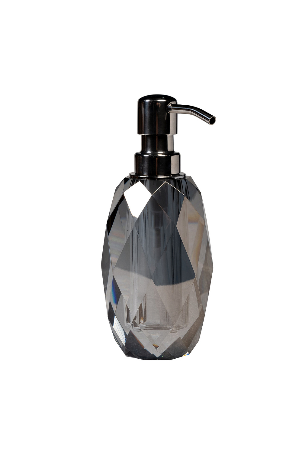 Дозатор для жидкого мыла стеклянный 50мл Garda Decor дымчатый