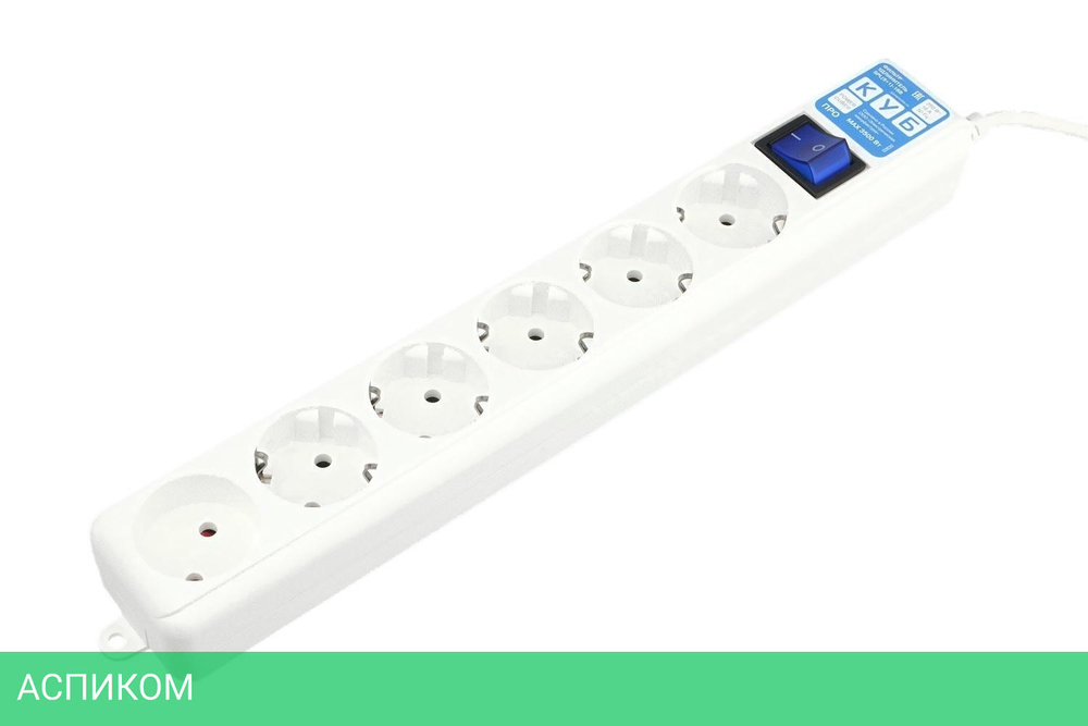 Сетевой фильтр Power Cube SPL(5+1)-16B-P-5M