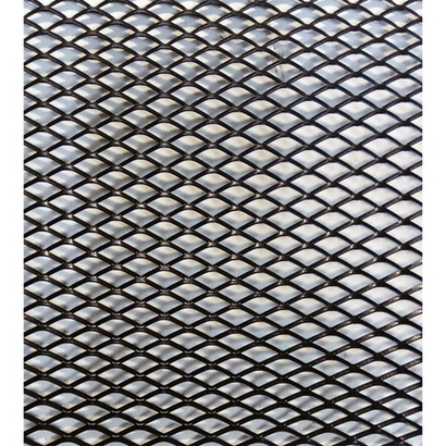 Решетка радиатора (сетка) 120х20см ячейки 15х10мм черная