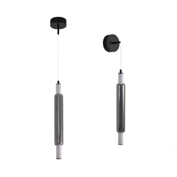 Подвесной светильник 15W 4000К 6556/15WCL черный/дымчатый Ledio Trendy Lumion