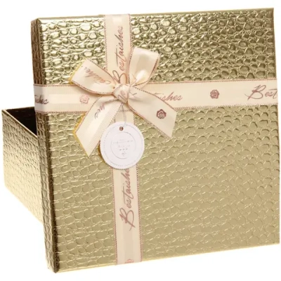 Коробка подарочная «Текстура» 24*24*10 см, шампань