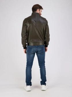 Куртка кожаная из натуральной кожи демисезон