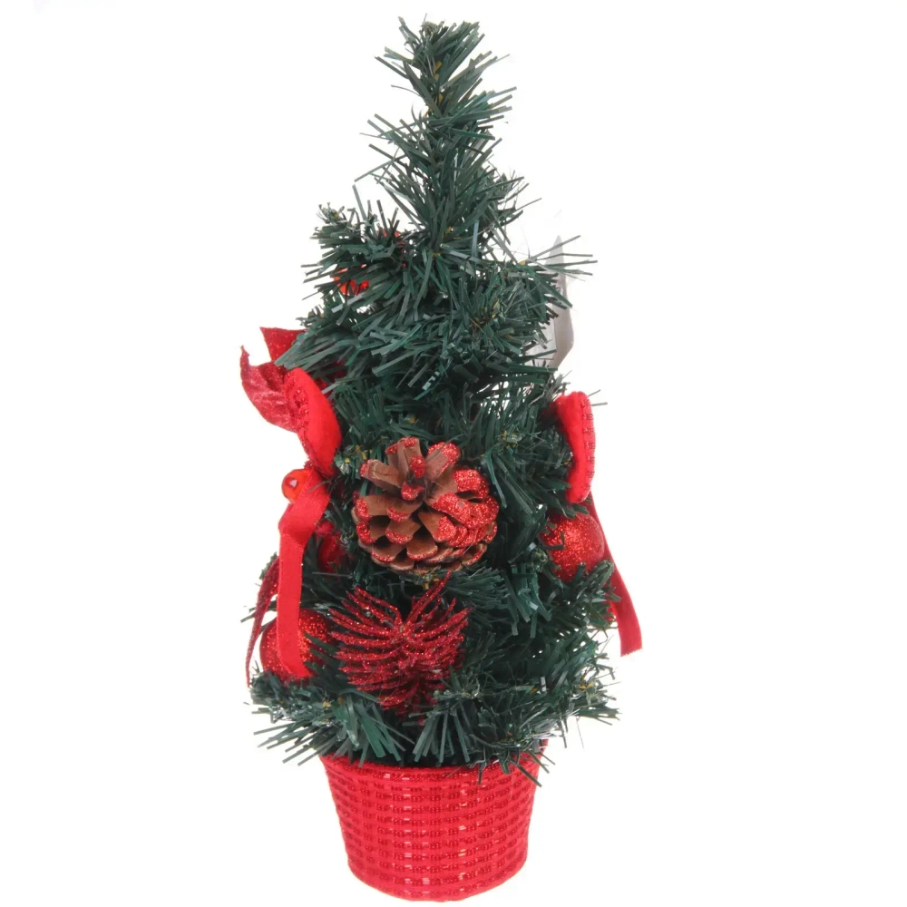 Елка в горшке «Зимняя нежность» 30 см, Красный
