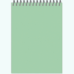 Блокнот-скетчбук Fine Line classic format TINT формат А5, 50л.,  на гребне с тонированным блоком (зеленый)