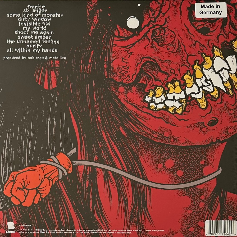 Metallica ‎– St. Anger 2LP (Германия 2024г.) Orange