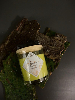 Свеча ароматическая с эфирным маслом лимона