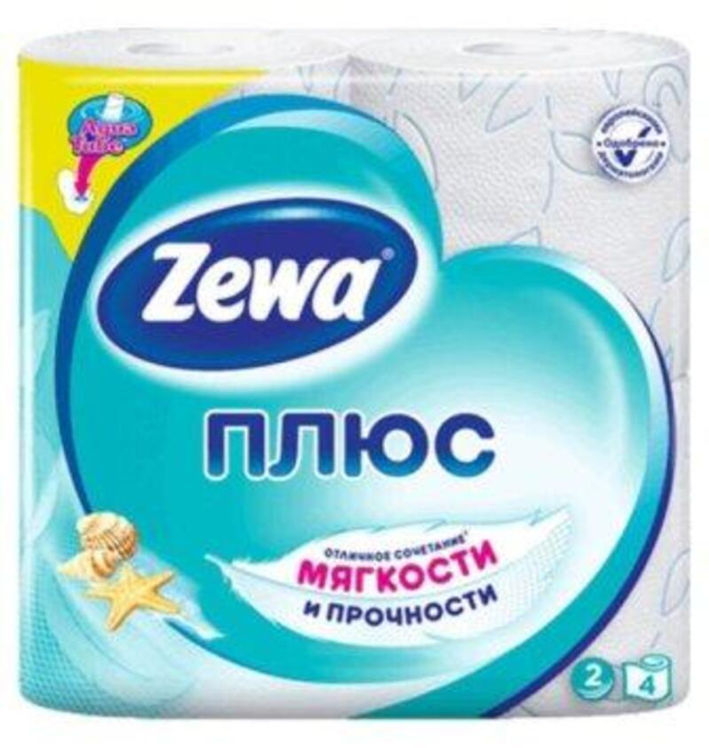 Туалет.бумага Зева + Океан 4 рулона /24