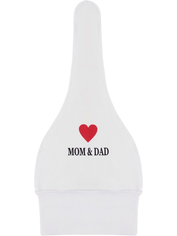 Шапочка с принтом &quot;I Love Mom and Dad&quot;