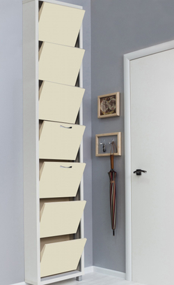 Обувница в прихожую для обуви Айрон Люкс 7 секций