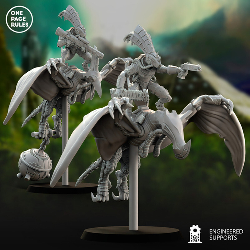 Grand Alliance Order Seraphon Terradon Riders 1 шт. миниатюра для dnd, днд, pathfinder, фентези, Настольная игра, НРИ, Варгейм, РПГ