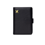 OUZIHUANG PU Passport Holder Regular Unisex Black