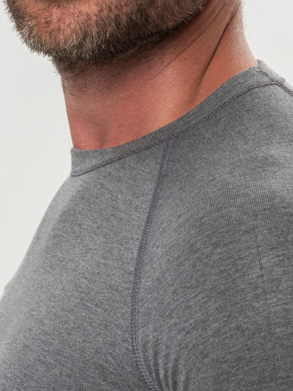 Футболка термо унисекс серый меланж