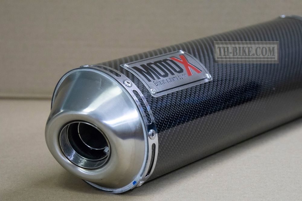 Full Exhaust System for Honda CRF250L-M-Rally (2012-2020). Made in Thailand. MOTO-X V.1 Carbon