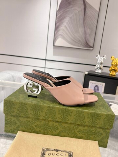Gucci Interlocking G Heel Sandal 5.5 cm