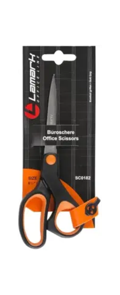 Ножницы 171мм Lamark резиновые вставки SC0182