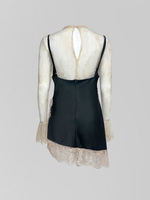 Комплект Kasiet из платья-комбинации с кружевной вставкой и кофты из гипюра