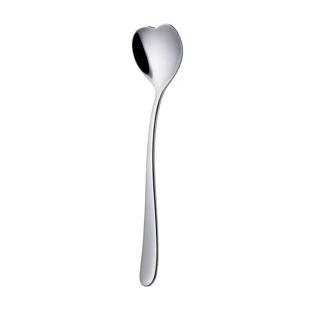 Alessi - Набор из 4 кофейных и чайных ложек Big Love, 14 см. / артикул   AMMI08/7  / GTIN 8003299429066