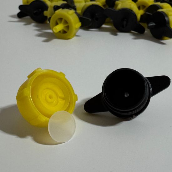 Капельница компенсированная разборная, Желтая, 2л/ч - 0,8-3,2 bar (PCT0102)