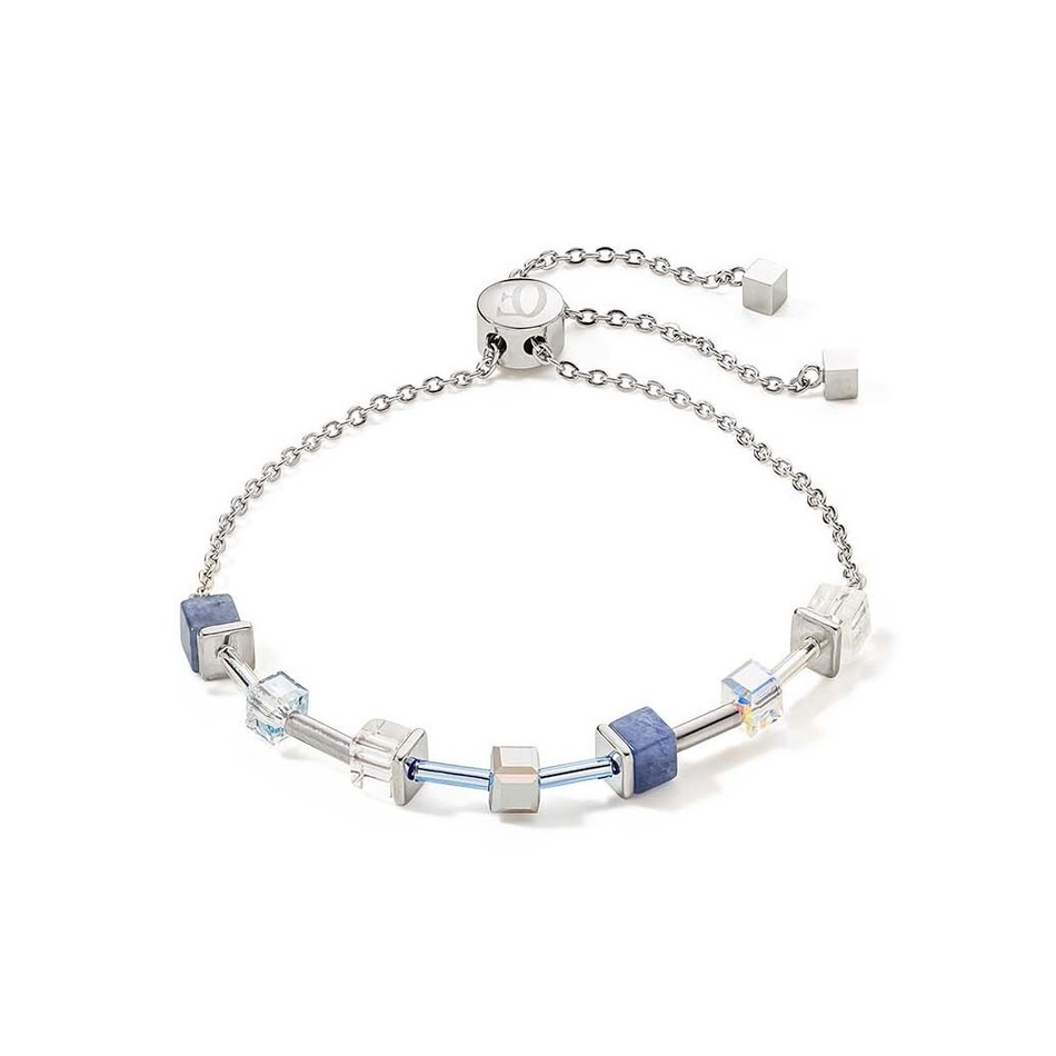 Браслет Coeur de Lion Silver-blue 5074/30-0700 цвет голубой, серебряный