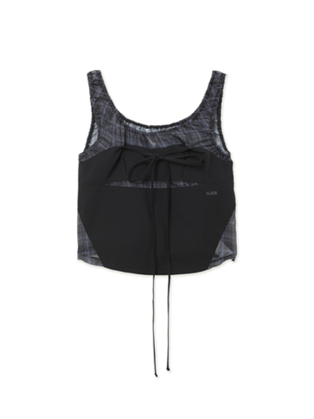 Топ Halter Strap Plaid Sleeveless