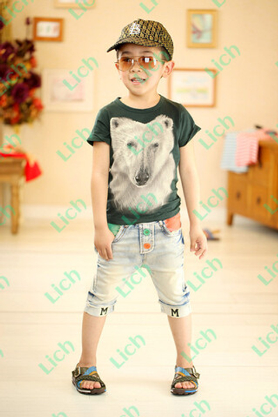 Футболка детская с принтом волка