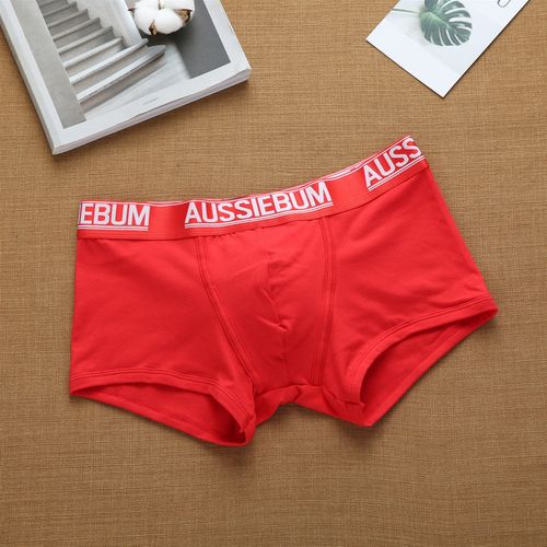 Мужские трусы хипсы красные Aussiebum