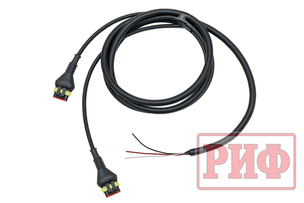 Бампер силовой задний TANK 300 с квадратом под фаркоп, калиткой и фонарями РИФ