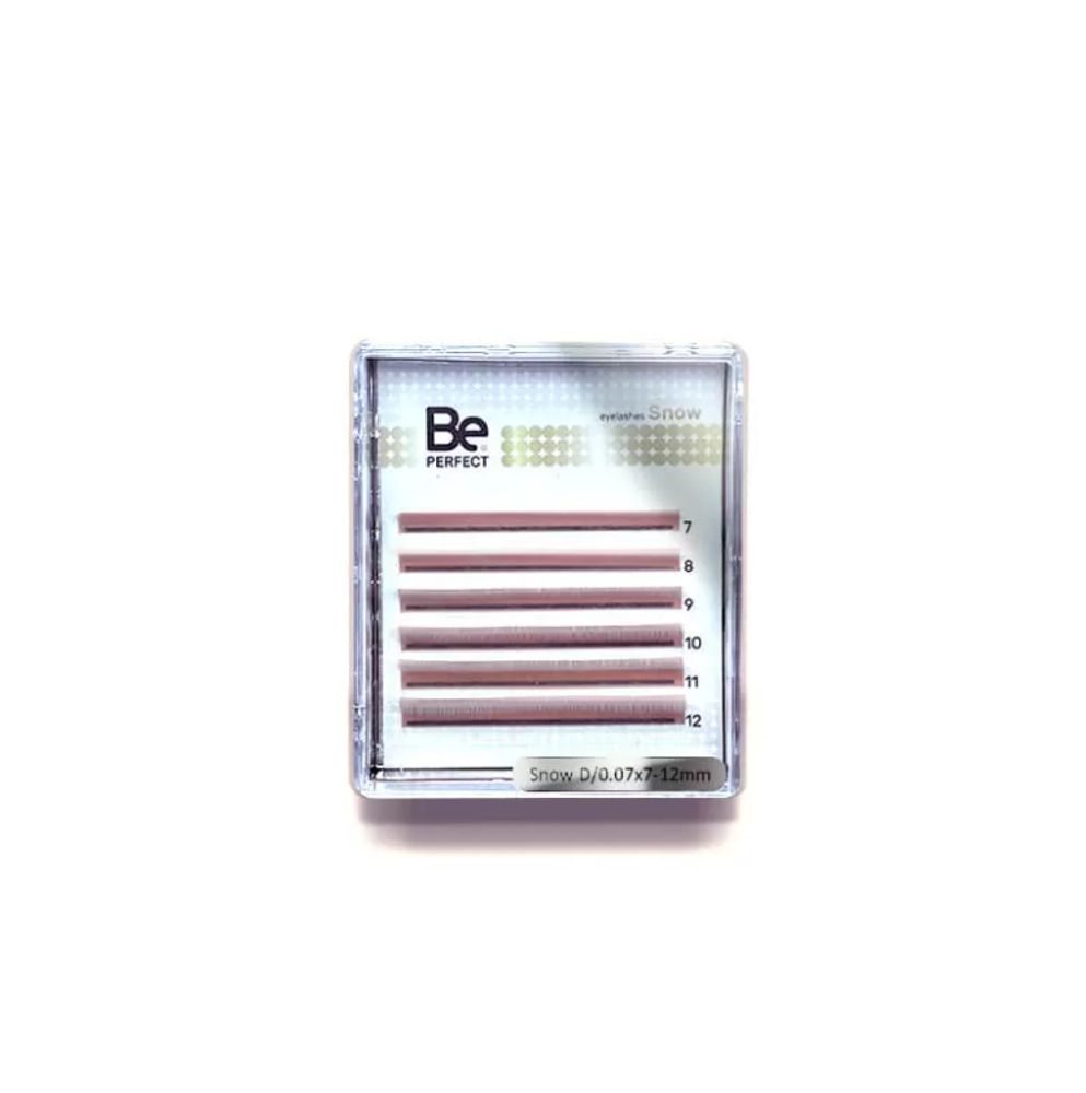 Ресницы цветные BePerfect White MIX 6 линий