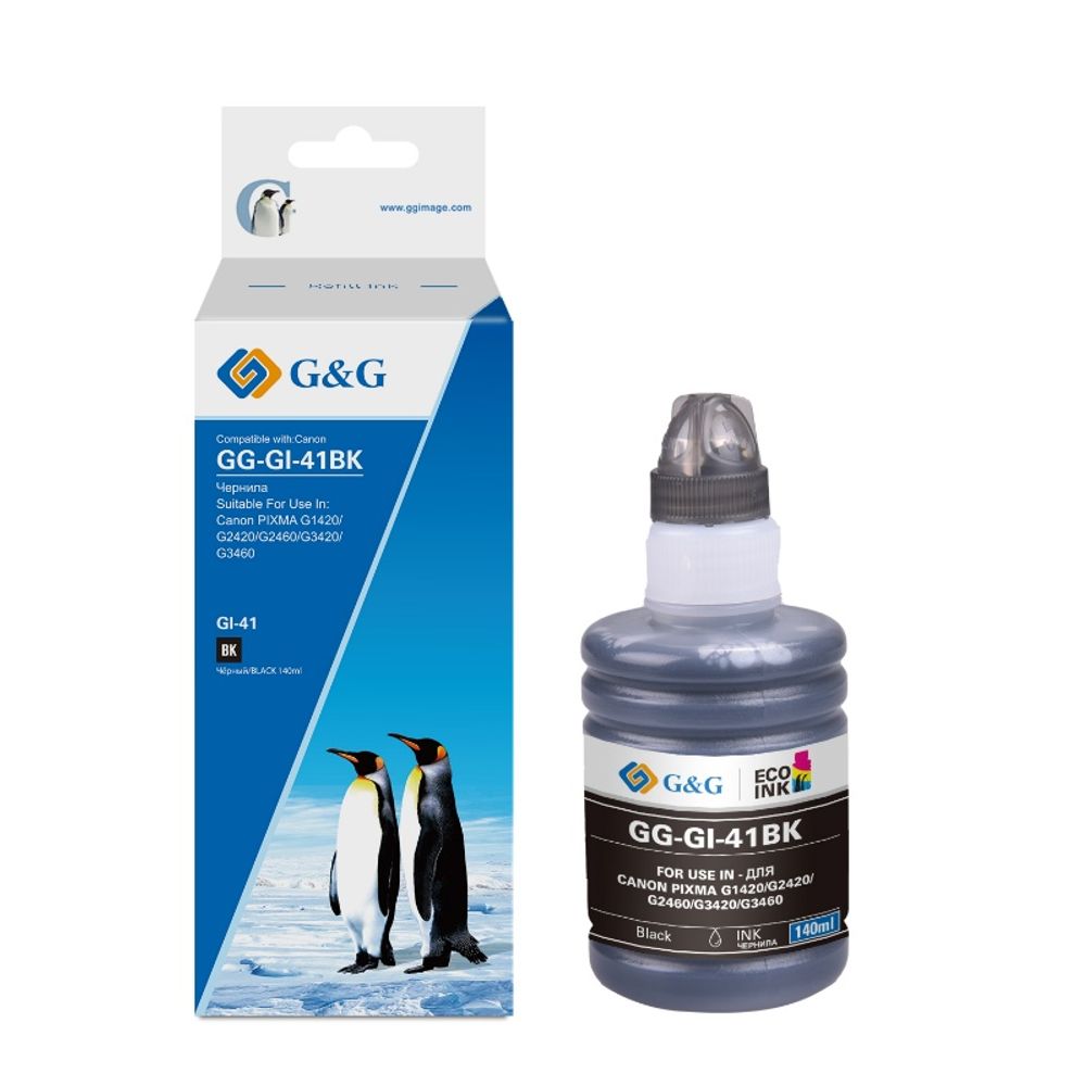 Контейнер с чернилами G&amp;G, аналог Canon 4528C001 черный 140ml