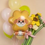 Шар (30''/76 см) Фигура, Песик Цветочек, 1 шт. в уп.