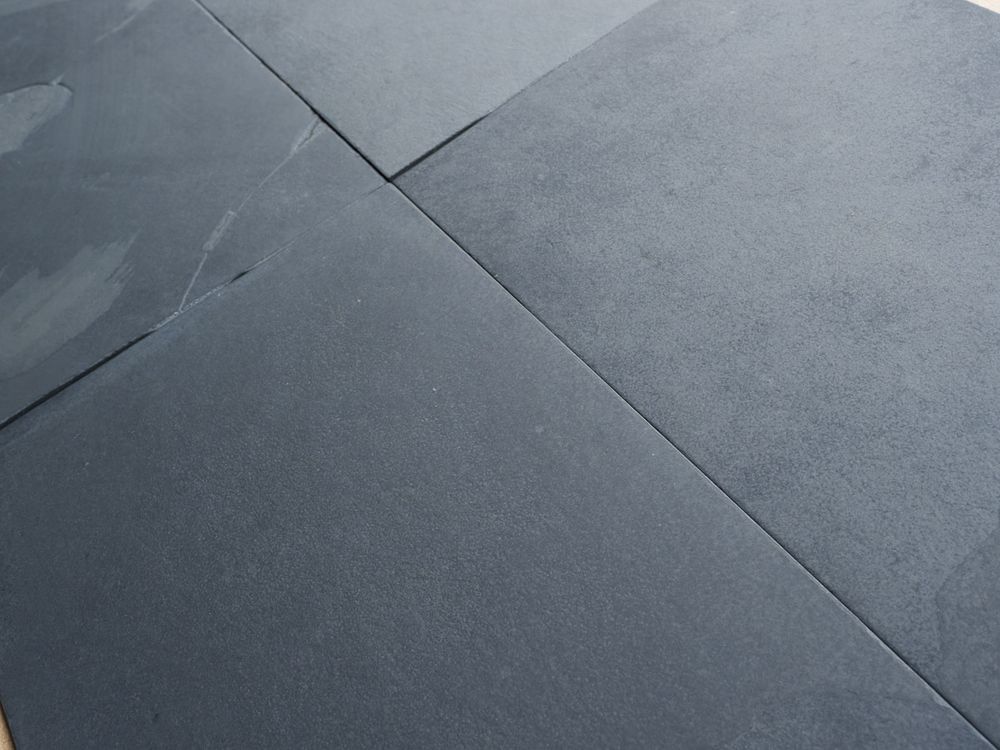 Плитка-сланец черный, брашированный Pharaon 600x600x10