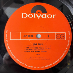 Винтажная виниловая пластинка LP Taste Live Taste (Japan 1973) (No Obi)