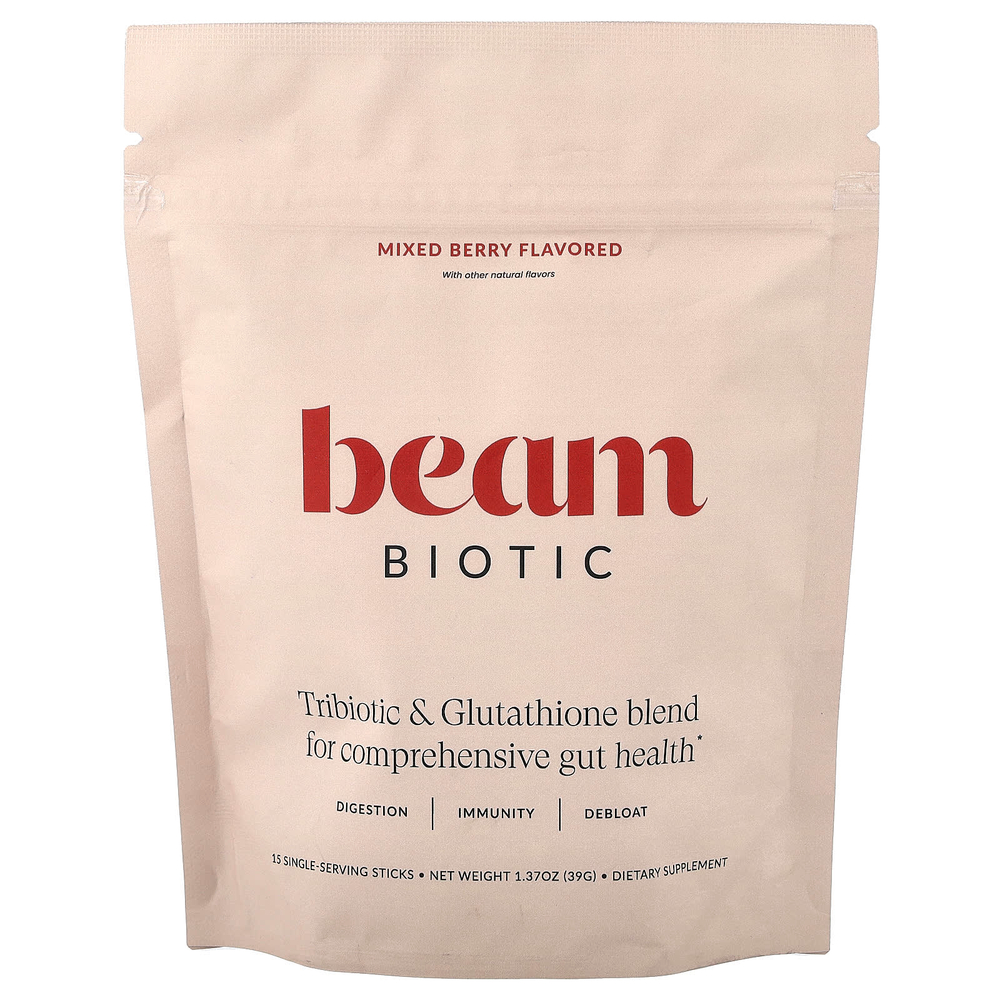 Beam, Biotic, ягодное ассорти, 15 стик-пакетов по 2,6 г (0,09 унции)