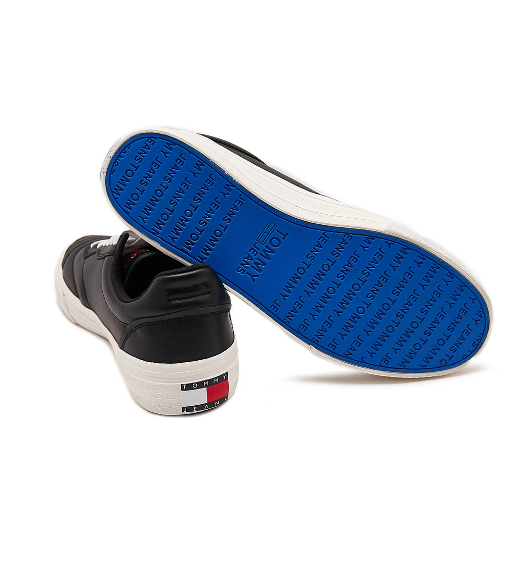 Кожаные кроссовки Tommy Jeans - черный(EM0EM01026)