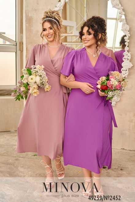Платье 2452-сиреневый Minova Фото 2