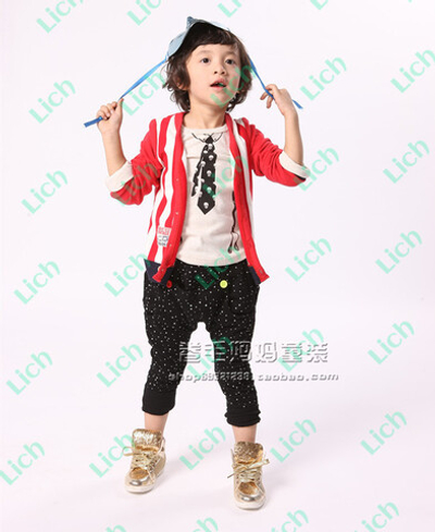 Штаны детские с контрастным изображением звезд