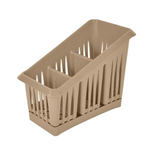 Сушилка для столовых приборов Plast Team 3х-секционная 200х120х160 мм шоколадный мокко