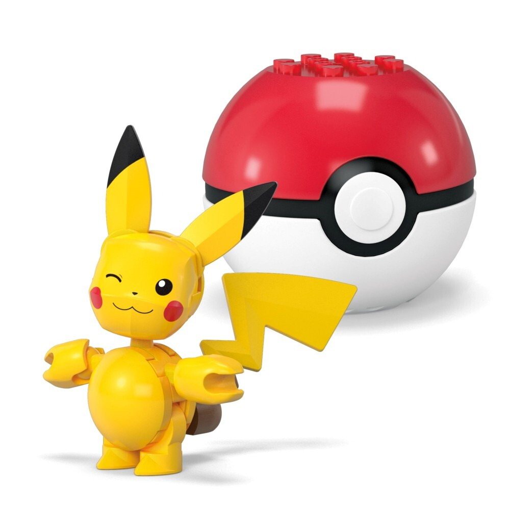 MEGA Pokemon - Покебол Пикачу и Дитто 2шт Строительные кирпичики 42 элемента. JCT43