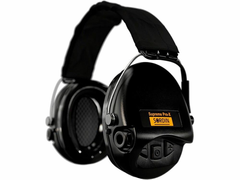 Наушники активные Sordin (MSA) Supreme Pro-X, чёрные, оголовье-ткань (SOR75302-X-02-S)