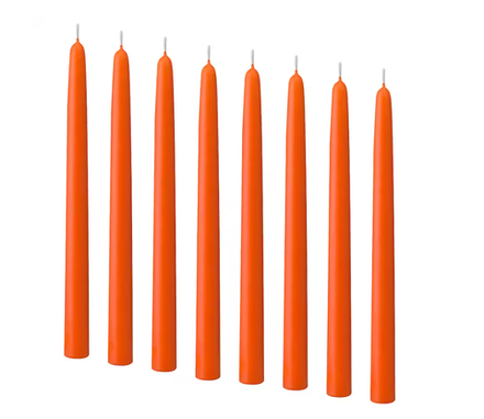 КЛОКНЕТ KLOKHET Набор свечей без запаха, 25 см, оранжевые