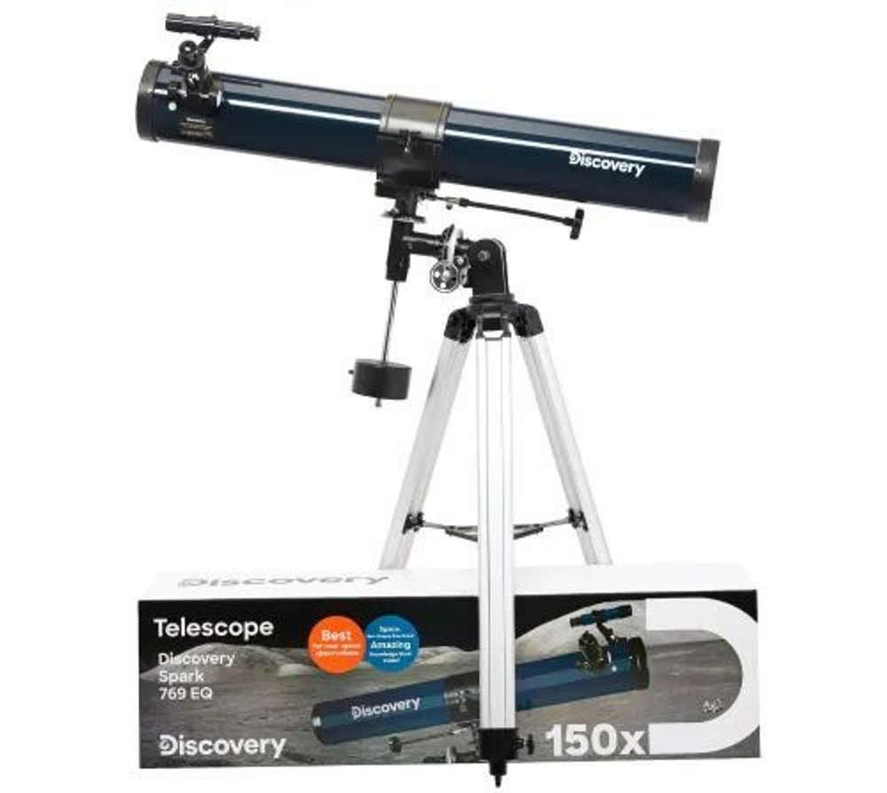 Телескоп Levenhuk Discovery Spark 769 EQ с книгой