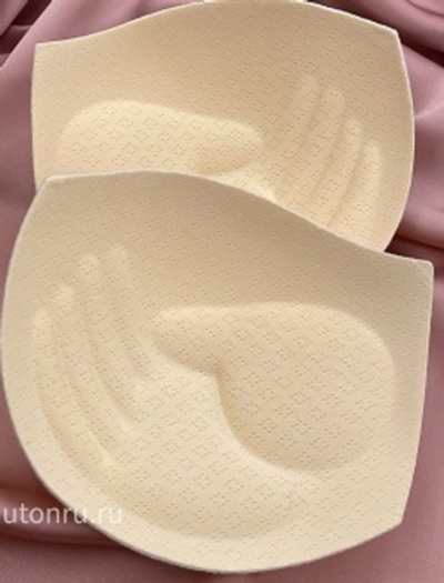 Чашки для бюстгальтера бежевые пуш-ап "Ладошки"