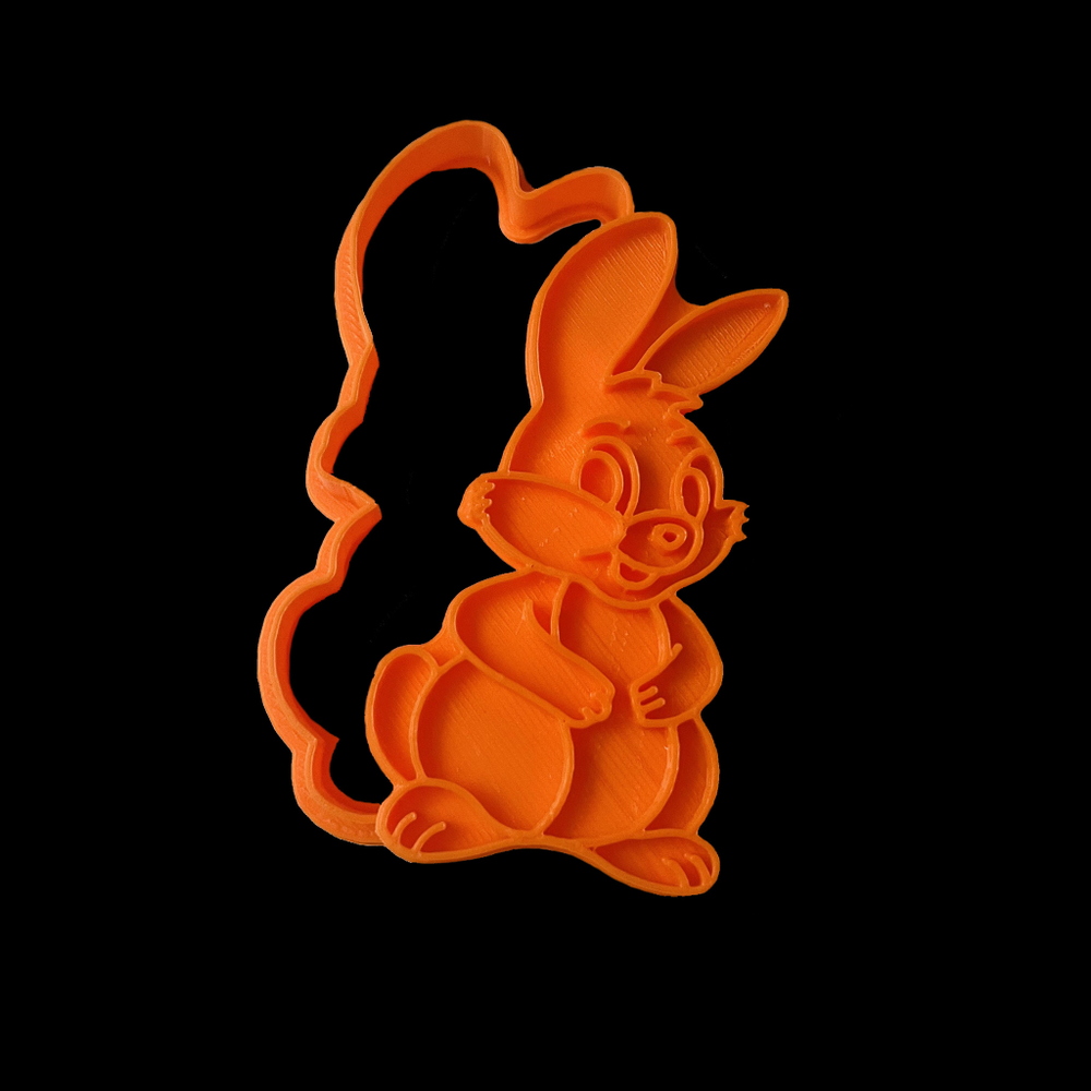 Вырубка пластиковая "Зайка"штамп (10 см)