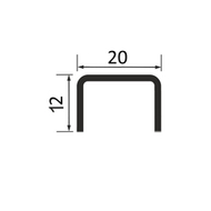 Фриз-С 20*12мм "HG" 3м Золото полир. 0,8мм сталь