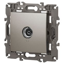 Розетка ЭРА Elegance 14-3101-16 TV одиночная, титан