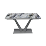 Стол раскладной Malibu (140+40+40), керамика глянцевая Cold Jade